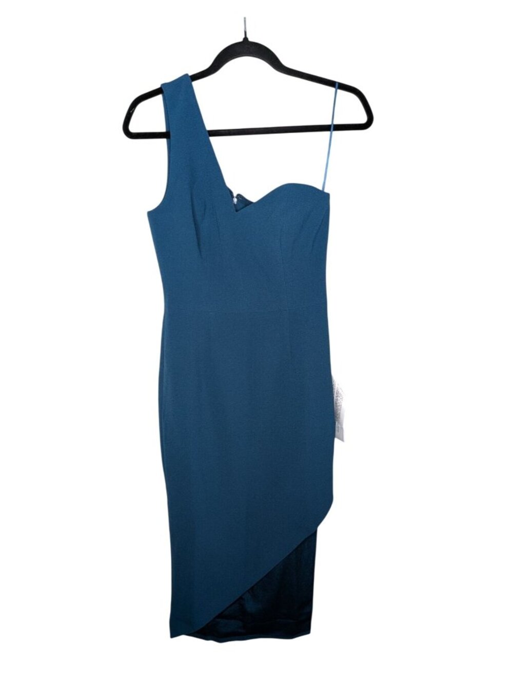 Dress The Population Magnolia One-Shoulder Blue Cocktail Gala Formal Dress sm